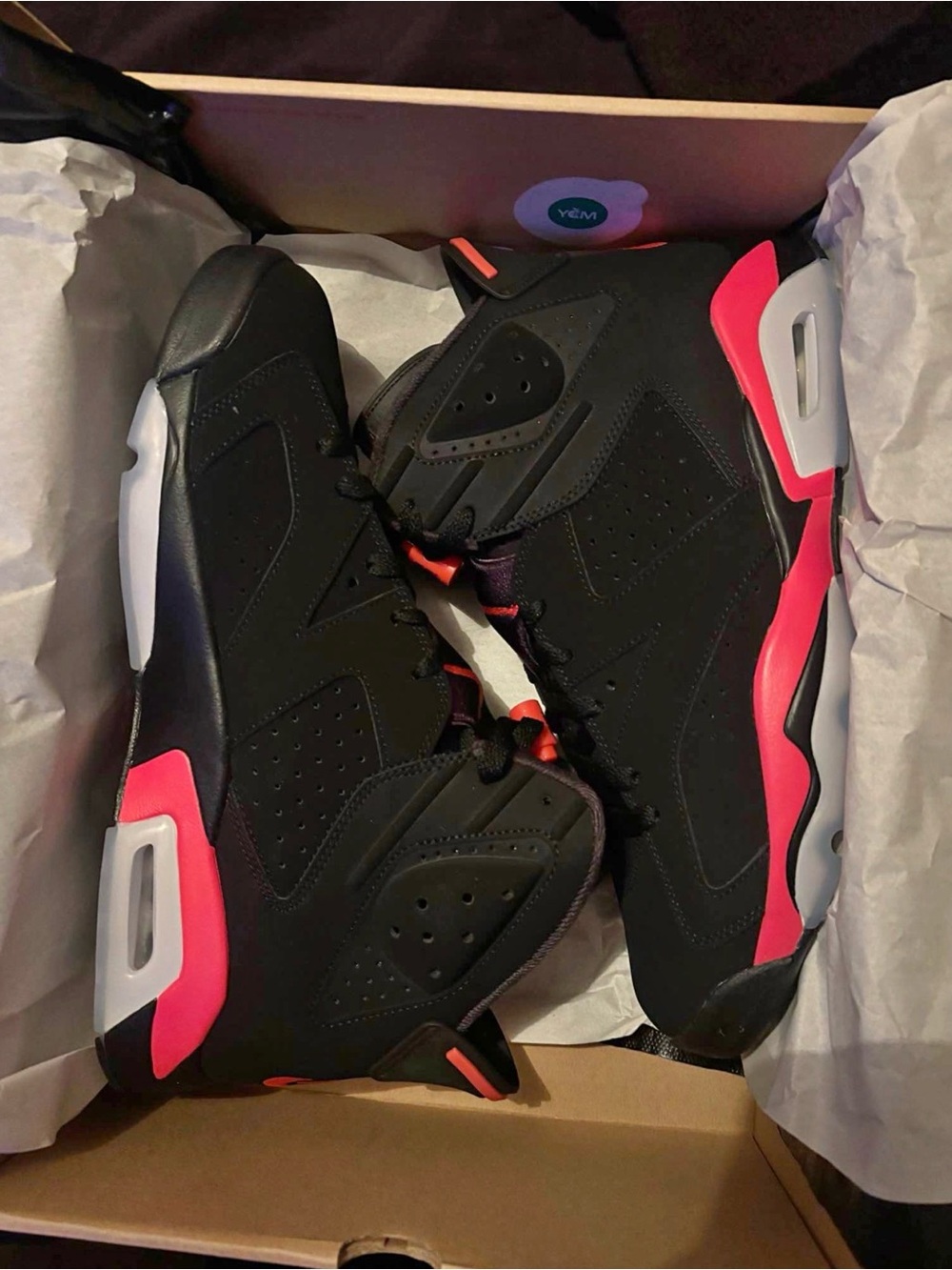 Air Jordan retro 6 infrared salesman Basketball Sneakers
